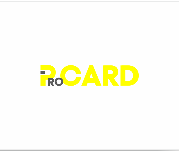 Белая пластиковая карта (заготовка)