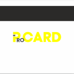 Пластиковая карта белая с магнитной полосой HiCo.